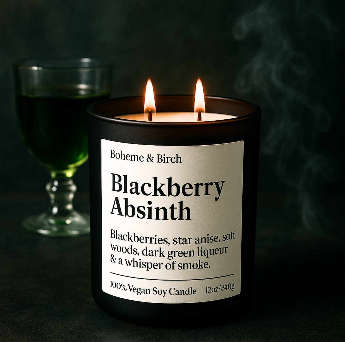 Blackberry Absinth 12oz Soy Candle