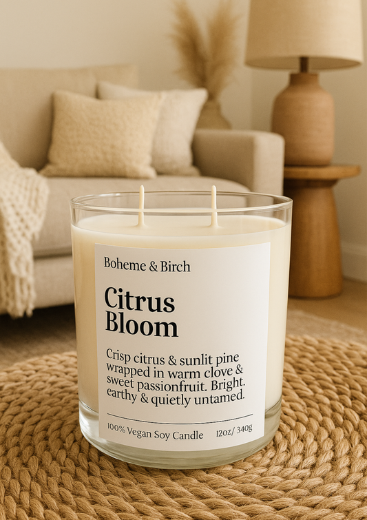 Citrus Bloom 12oz Soy Candle